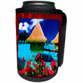 3dRose Susan Brown Designs Places Themes - Vacation in Tahiti - Can Cooler Bottle Wrap (cc_25877)