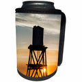 3dRose Danita Delimont - Sunsets - California, old wooden water tower against the sunset - Can Cooler Bottle Wrap (cc_258794)