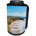 3dRose Danita Delimont - Beaches - Cliffside beach coastline of Half Moon Bay, California - Can Cooler Bottle Wrap (cc_258795)
