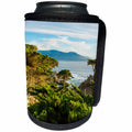 3dRose Danita Delimont - Coastlines - California, Looking out across the ocean with Elm cypress trees. - Can Cooler Bottle Wrap (cc_258798)