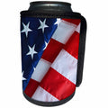 3dRose USA, California. Partial view of American flag. - Can Cooler Bottle Wrap (cc_258818)