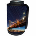 3dRose Danita Delimont - Bridges - California, San Francisco. Composite of star trails above Bay Bridge. - Can Cooler Bottle Wrap (cc_258824)