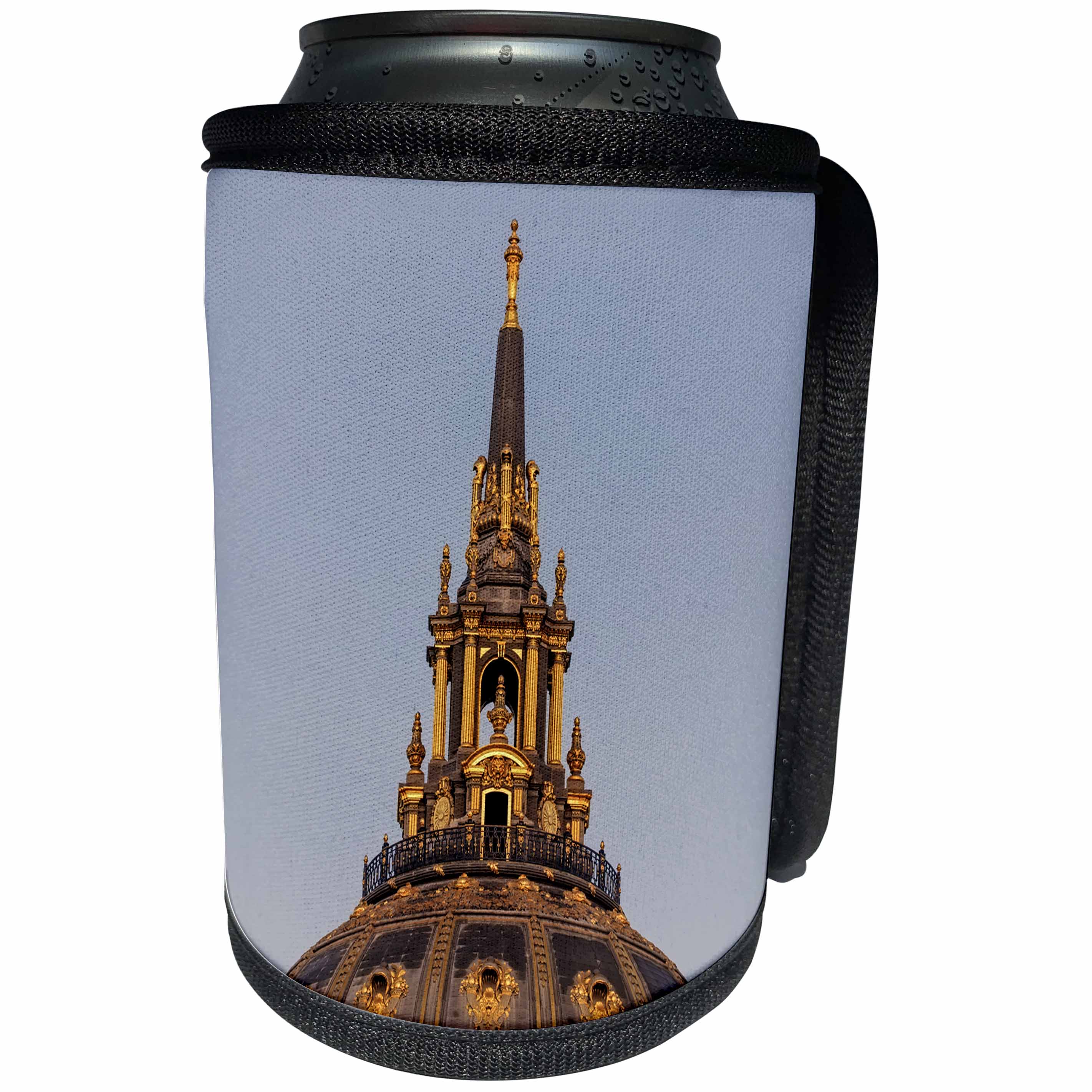 3dRose Danita Delimont - Architecture - Golden dome at City Hall in San Francisco, California, USA - Can Cooler Bottle Wrap (cc_258860)