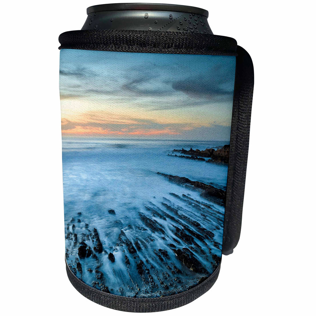 3dRose Danita Delimont - Oceans - Sunset over the with ocean at Montana de Oro State Park, California. - Can Cooler Bottle Wrap (cc_258923)
