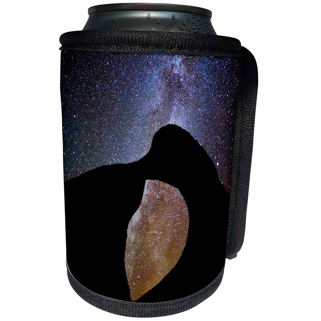 3dRose Danita Delimont - Stars - Usa, California. Alabama Hills, Starry night image of Mobius Arch. - Can Cooler Bottle Wrap (cc_258929)