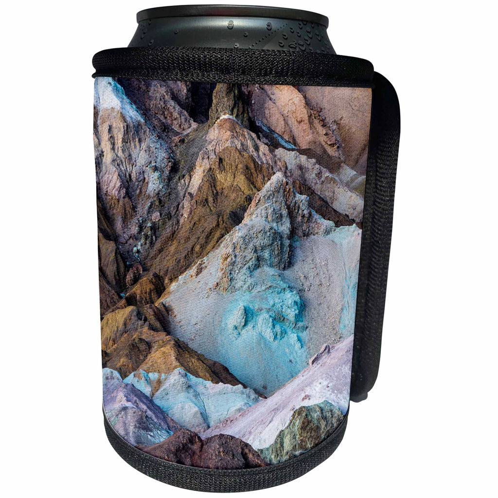 3dRose Danita Delimont - Deserts - USA, California, Death Valley National Park. Detail of Artists Palette - Can Cooler Bottle Wrap (cc_258931)