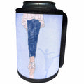 3dRose Doreen Erhardt Ballet - Ballet Dancer in Pink and Blue - Can Cooler Bottle Wrap (cc_25902)