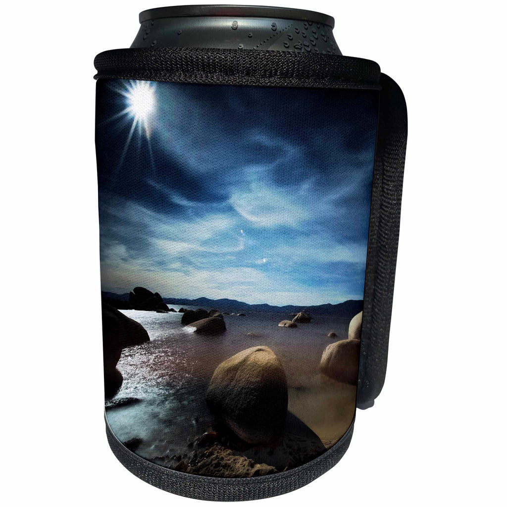 3dRose Danita Delimont - Beaches - Serene landscape of Lake Tahoe - Can Cooler Bottle Wrap (cc_259026)