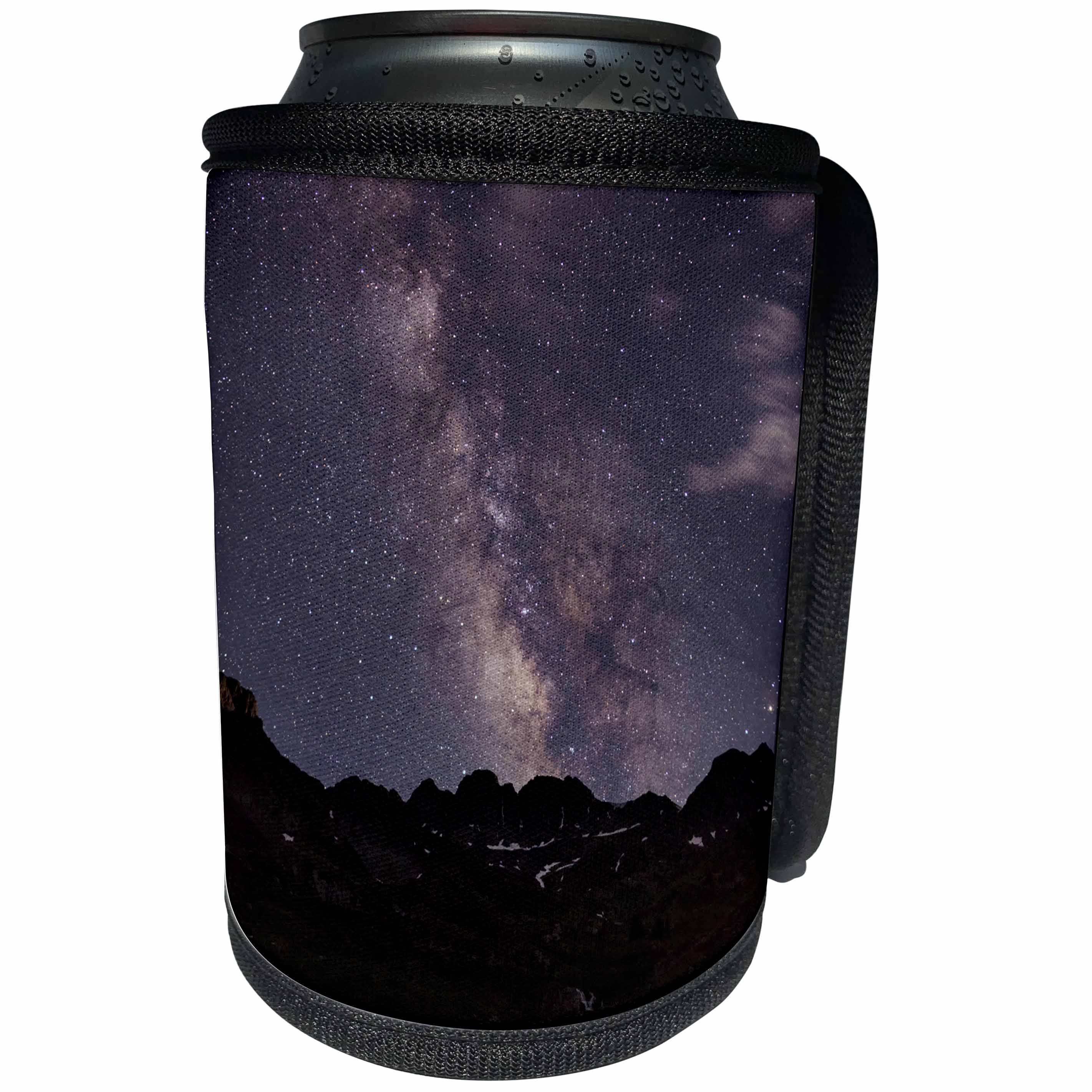 3dRose Danita Delimont - Stars - USA, Colorado, San Juan Mountains. Milky Way and mountain silhouette. - Can Cooler Bottle Wrap (cc_259085)