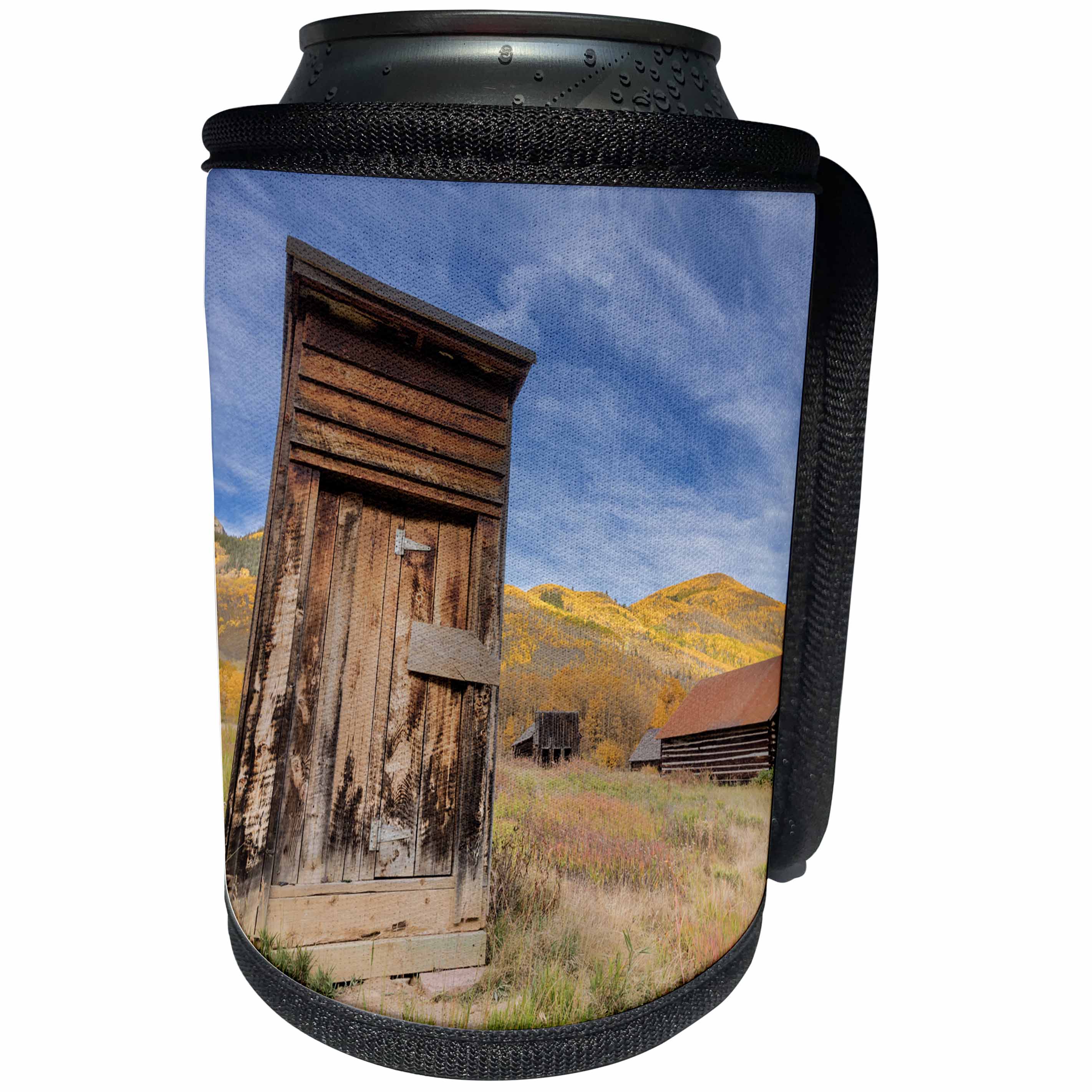 3dRose Danita Delimont - Colorado - Ghost town of Ashcroft in autumn near Aspen, Colorado, USA - Can Cooler Bottle Wrap (cc_259100)
