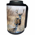 3dRose Danita Delimont - Deer - Mule Deer, Odocoileus hemionus, buck and doe bedded - Can Cooler Bottle Wrap (cc_259122)