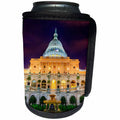 3dRose Danita Delimont - Washington DC - Fountain in front of the US Capitol building, Washington DC - Can Cooler Bottle Wrap (cc_259161)