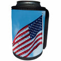 3dRose Danita Delimont - Flags - USA, Florida, American flag - Can Cooler Bottle Wrap (cc_259183)