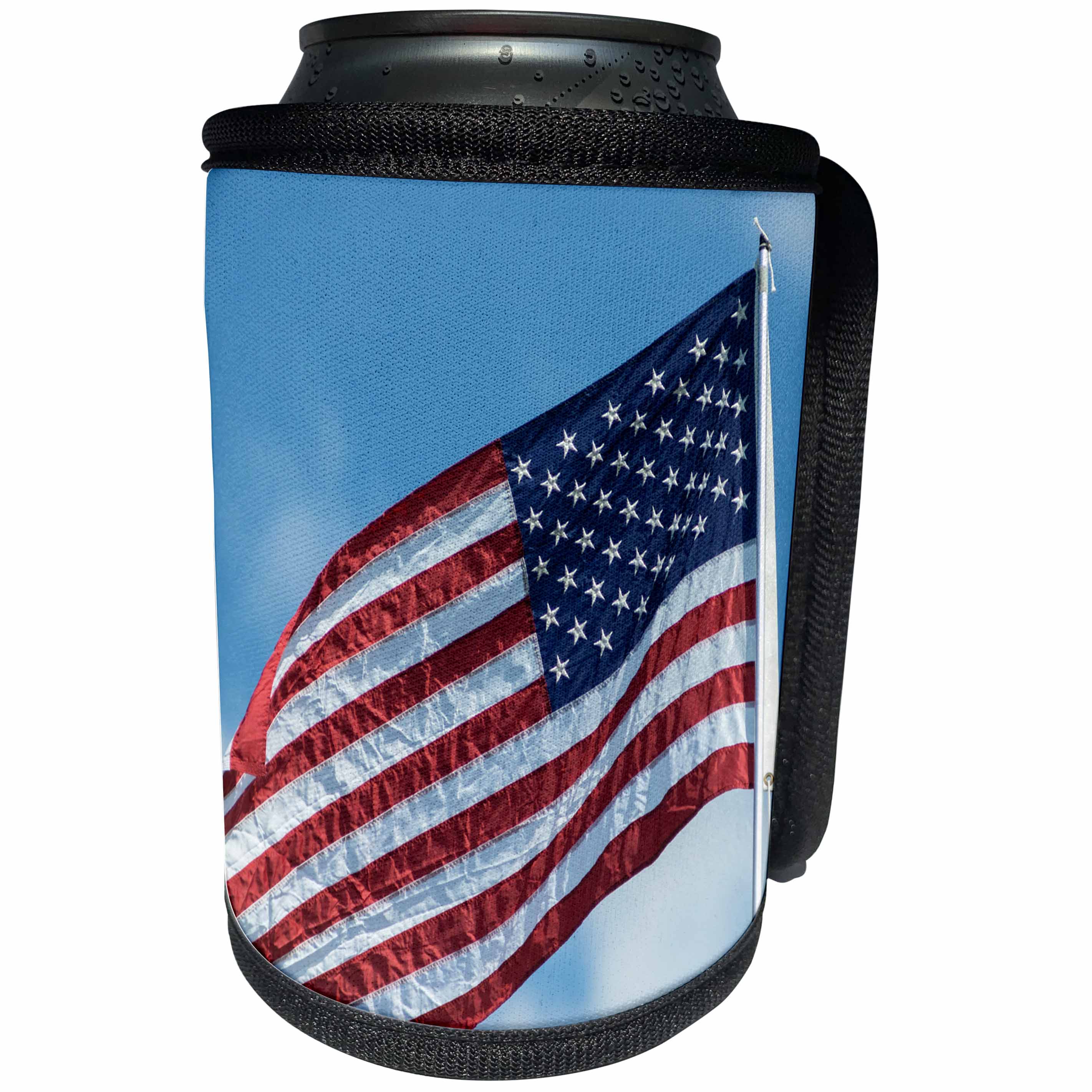 3dRose Danita Delimont - Flags - USA, Florida, American flag - Can Cooler Bottle Wrap (cc_259183)