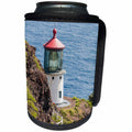 3dRose Danita Delimont - Lighthouses - Makapuu Point Lighthouse, Oahu, Hawaii. - Can Cooler Bottle Wrap (cc_259217)