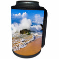 3dRose Danita Delimont - Beaches - Crashing waves at Hanakapiai Beach, Na Pali Coast, Kauai, Hawaii - Can Cooler Bottle Wrap (cc_259233)