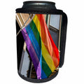 3dRose Danita Delimont - Flags - Pride rainbow flag on Halsted Street, Boystown, Chicago - Can Cooler Bottle Wrap (cc_259268)