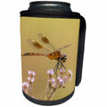 3dRose Danita Delimont - Insects - USA, Louisiana, Millers Lake. Dragonfly on flower. - Can Cooler Bottle Wrap (cc_259372)