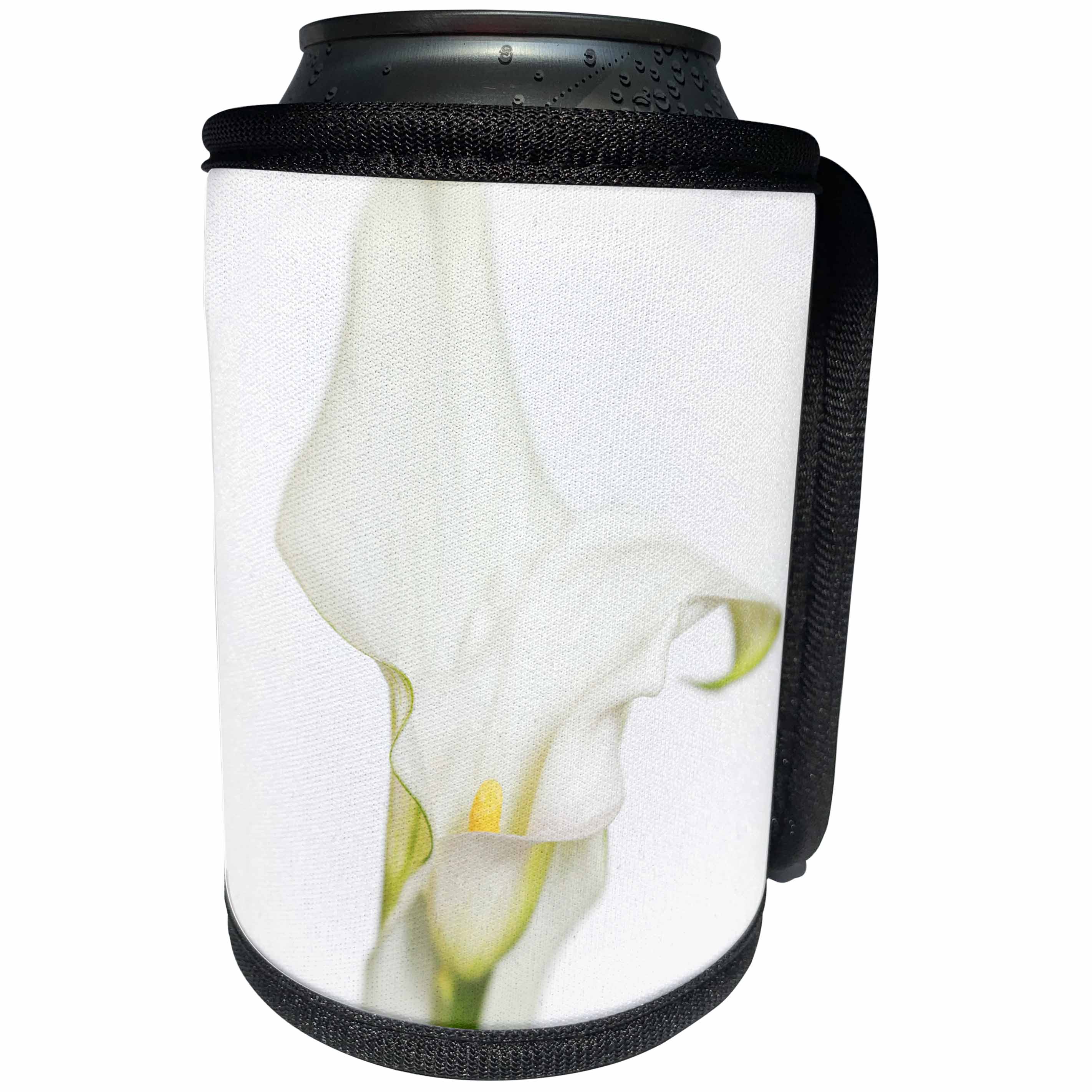 3dRose Danita Delimont - Flowers - USA, Maine, Harpswell. Delicate White calla lily. - Can Cooler Bottle Wrap (cc_259397)