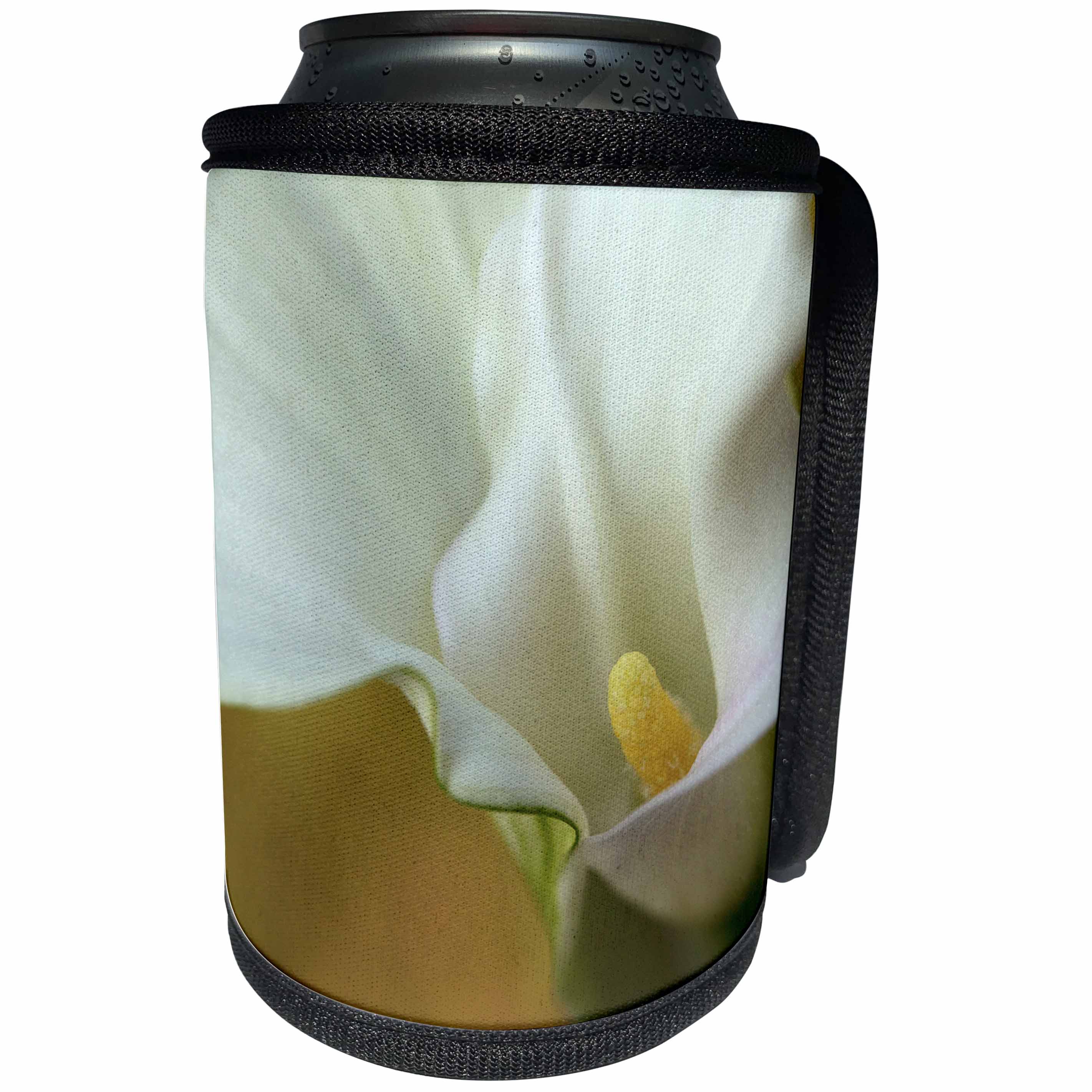 3dRose Danita Delimont - flowers - USA, Maine, Harpswell. White calla lily. - Can Cooler Bottle Wrap (cc_259408)