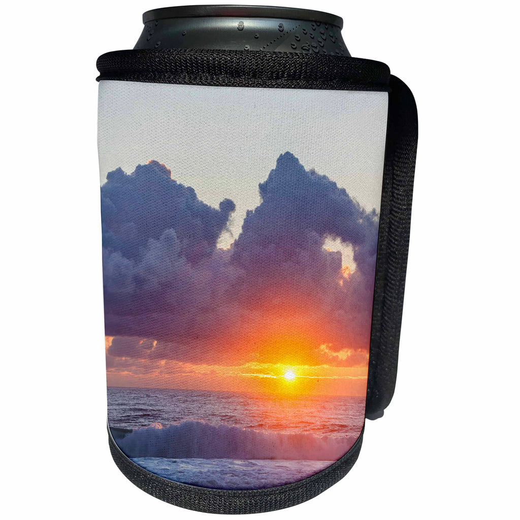 3dRose Danita Delimont - Oceans - Dawn over Atlantic Ocean, Cape Cod National Seashore, Massachusetts. - Can Cooler Bottle Wrap (cc_259428)
