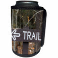 3dRose Danita Delimont - Signs - Sign in Mohawk Trail State Forest, Massachusetts, USA - Can Cooler Bottle Wrap (cc_259450)