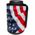 3dRose Danita Delimont - Flags - Massachusetts, Cape Ann, 4th of July American flag - Can Cooler Bottle Wrap (cc_259454)