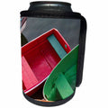 3dRose Danita Delimont - Boats - USA, Massachusetts, Cape Ann, Rockport, Rockport Harbor, rowboats - Can Cooler Bottle Wrap (cc_259455)