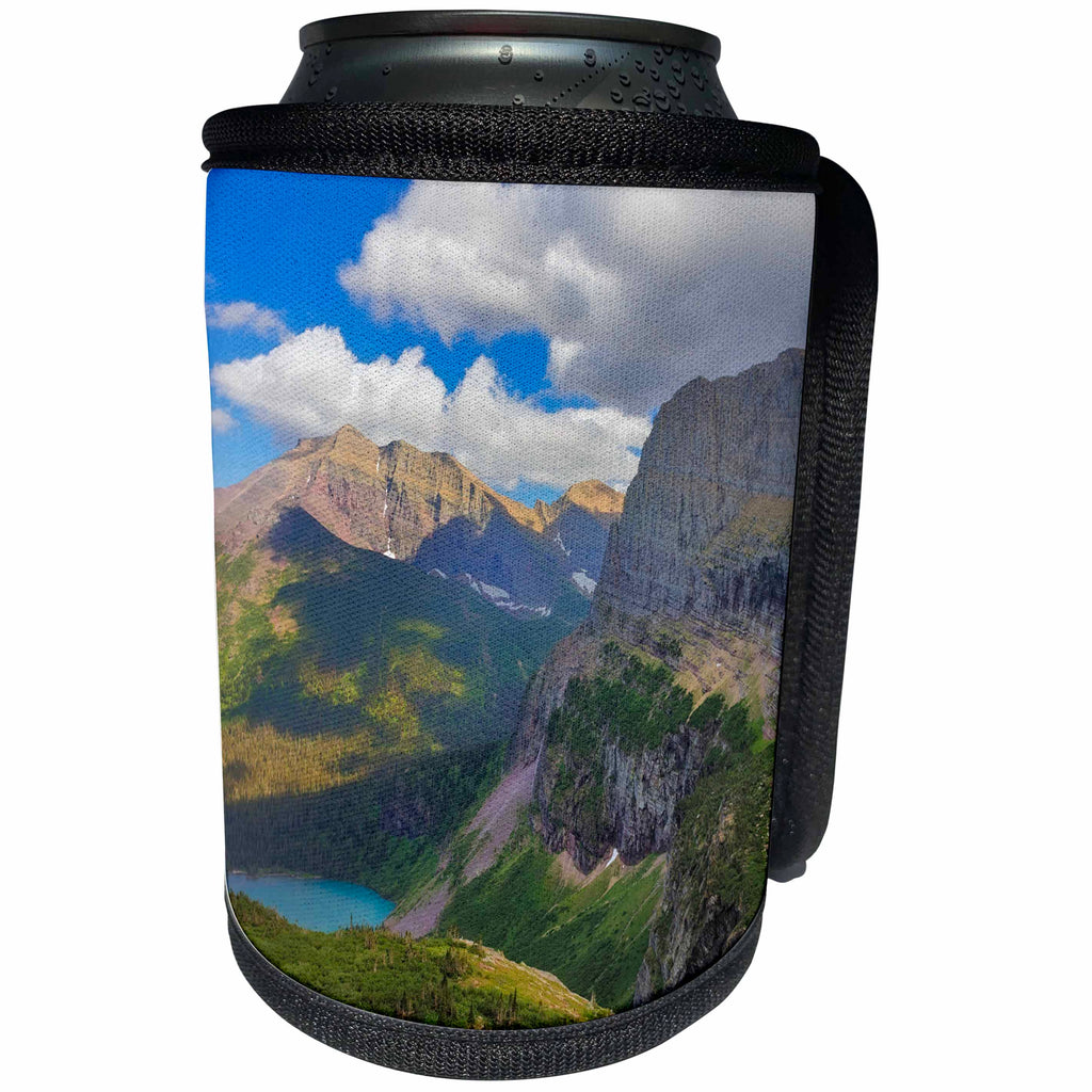 3dRose Danita Delimont - Mountain - Grinnell Lake in the Many Glacier Valley, Glacier NP, Montana, USA - Can Cooler Bottle Wrap (cc_259579)