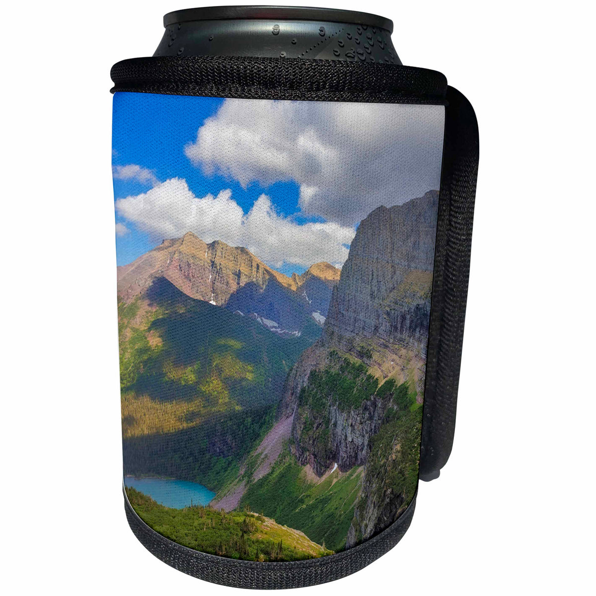 3dRose Danita Delimont - Mountain - Grinnell Lake in the Many Glacier Valley, Glacier NP, Montana, USA - Can Cooler Bottle Wrap (cc_259579)