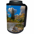 3dRose Danita Delimont - Streams - McDonald Creek with the Garden Wall in Glacier National Park, Montana - Can Cooler Bottle Wrap (cc_259580)