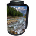 3dRose Danita Delimont - Rivers - Doris Creek runs into Hungry Horse Reservoir, Flathead NF, Montana - Can Cooler Bottle Wrap (cc_259593)