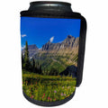 3dRose Danita Delimont - Flowers - Alpine wildflowers with Garden Wall, Logan Pass, Glacier NP, Montana - Can Cooler Bottle Wrap (cc_259594)