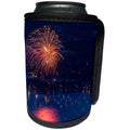 3dRose Danita Delimont - Holidays - 4th of July fireworks show, Whitefish Lake, Whitefish, Montana - Can Cooler Bottle Wrap (cc_259603)