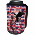 3dRose Edmond Hogge Jr Patriotic - Home Of The Free - Can Cooler Bottle Wrap (cc_25963)