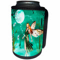 3dRose Renderly Yours Fairies - Fairy Mist 2 with Moon and Dragonflies - Can Cooler Bottle Wrap (cc_25965)