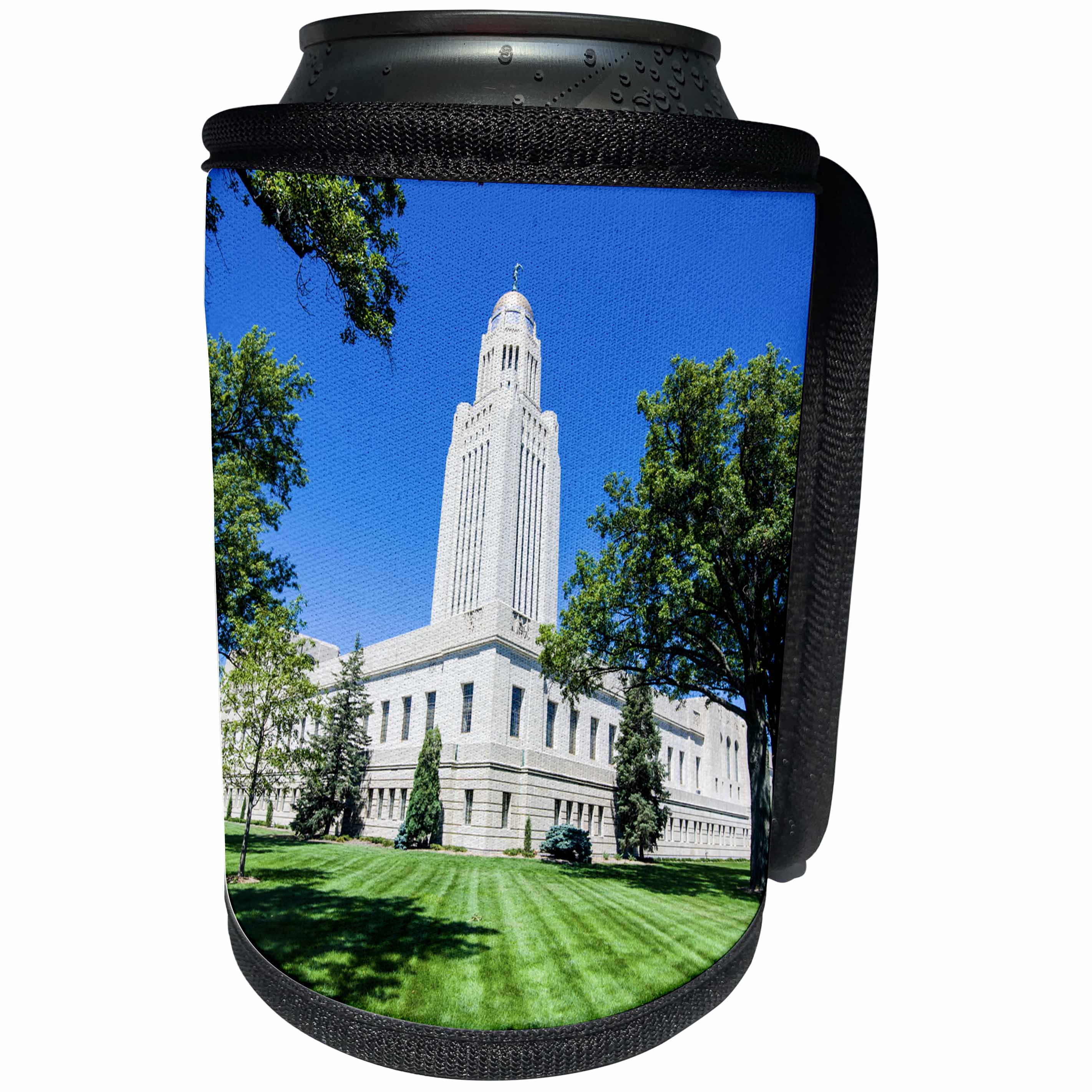 3dRose Danita Delimont - Architecture - Nebraska State Capitol, Lincoln, Nebraska, USA - Can Cooler Bottle Wrap (cc_259685)