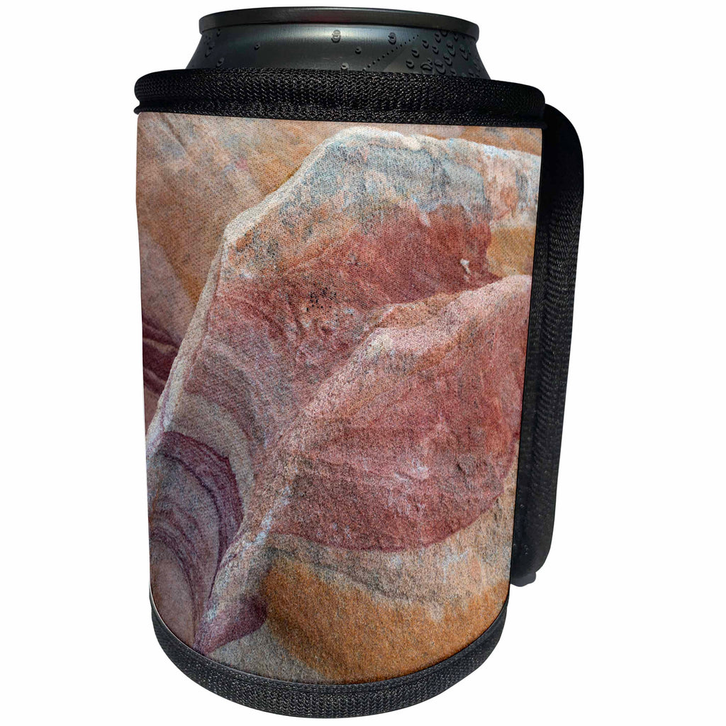 3dRose Danita Delimont - Abstracts - Designs in sandstone formation, Valley of Fire State Park, Nevada - Can Cooler Bottle Wrap (cc_259697)