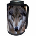 3dRose Danita Delimont - Wolves - New Jersey, Columbia, Lakota Wolf Preserve. Timber wolf. - Can Cooler Bottle Wrap (cc_259713)