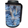 3dRose Danita Delimont - birds - USA, New Mexico, Bosque Del Apache NWR. Sandhill cranes flying. - Can Cooler Bottle Wrap (cc_259729)