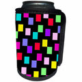 3dRose TNMGraphics Designs - Boxes of Color - Can Cooler Bottle Wrap (cc_25973)