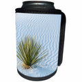 3dRose Danita Delimont - Deserts - New Mexico, White Sands National Monument. Yucca in sand ripples. - Can Cooler Bottle Wrap (cc_259736)