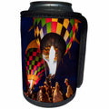 3dRose Danita Delimont - Hot Air Balloons - Hot Air Balloons at dawn, Balloon Fiesta, Albuquerque, New Mexico - Can Cooler Bottle Wrap (cc_259741)