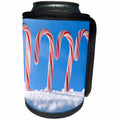 3dRose Danita Delimont - Holidays - Close up of Candy Canes, Santa Fe, New Mexico. - Can Cooler Bottle Wrap (cc_259744)