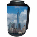 3dRose Danita Delimont - Cities - New York, New York City. Downtown skyline with the Freedom Tower. - Can Cooler Bottle Wrap (cc_259785)