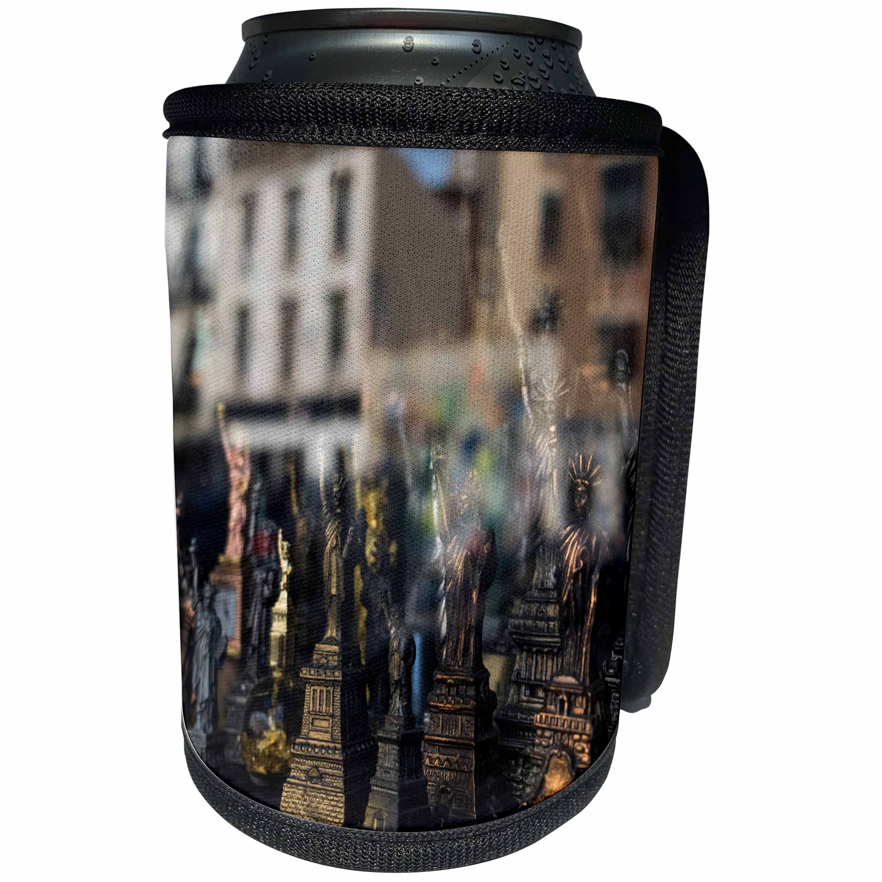 3dRose Danita Delimont - Markets - Statue of Liberty souvenir, Brooklyn, New York, Usa. Williamsburg - Can Cooler Bottle Wrap (cc_259792)