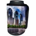 3dRose Danita Delimont - Cities - World Trade Center Memorial Pool Fountain, New York City, New York - Can Cooler Bottle Wrap (cc_259795)