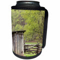3dRose Danita Delimont - North Carolina - Outhouse, Pioneer Homestead, Great Smoky Mountains NP, North Carolina - Can Cooler Bottle Wrap (cc_259798)