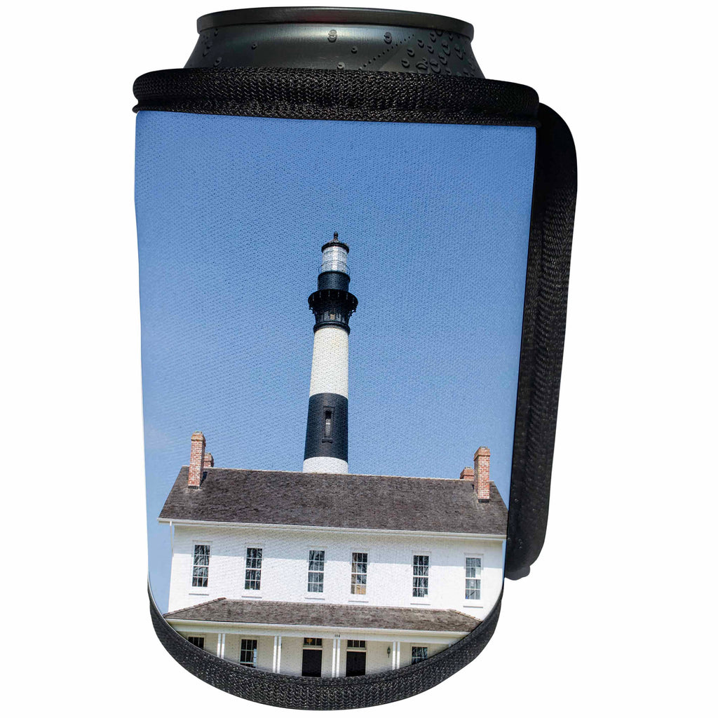 3dRose Danita Delimont - Lighthouses - Bodie Island Light Station, Outer Banks, North Carolina, USA. - Can Cooler Bottle Wrap (cc_259805)