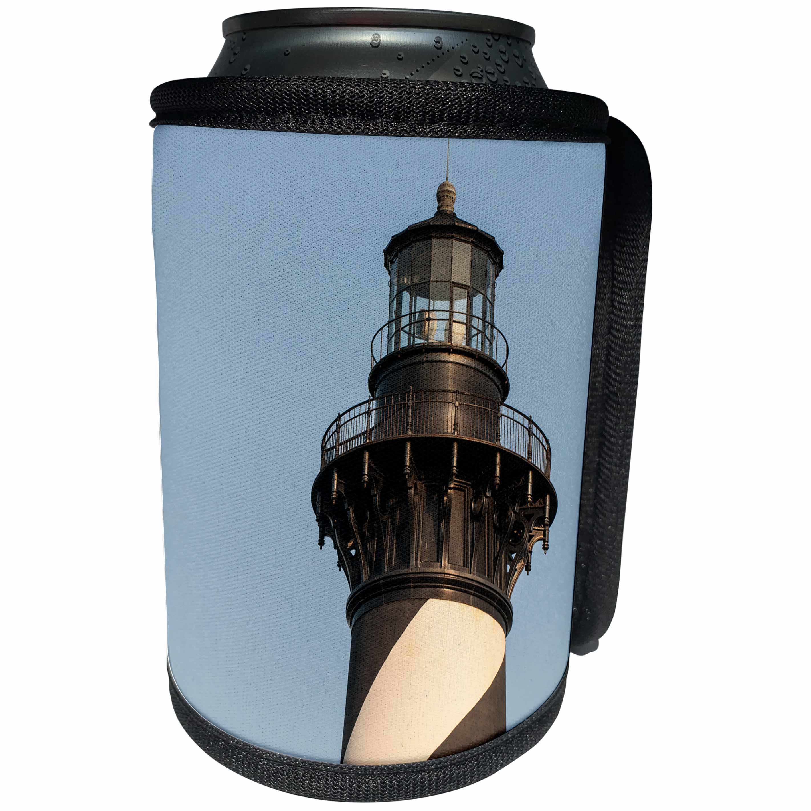 3dRose Danita Delimont - Lighthouses - Cape Hatteras Light Station, Hatteras Island, North Carolina. - Can Cooler Bottle Wrap (cc_259812)
